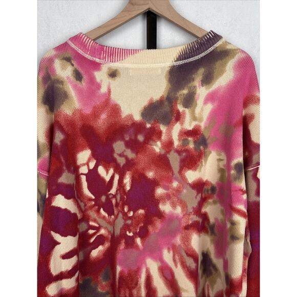 Natural Life Taylor Oversized Sweater Women's L/XL Colorful Abstract Art to Wear - Picture 7 of 10